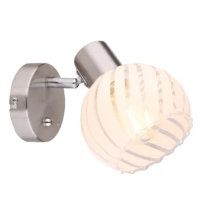 spot lampa Globo Willy 54025-1 nikl bela