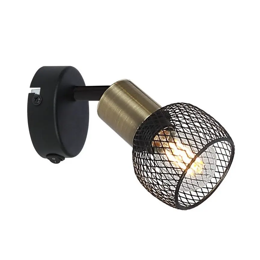spot lampa Globo Fiastra 54028-1 crna mesing