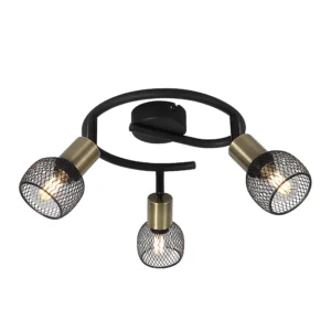 spot lampa Globo Fiastra 54028-3 crna mesing