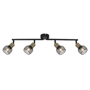 spot lampa Globo Fiatra 54028-4 crna mesing