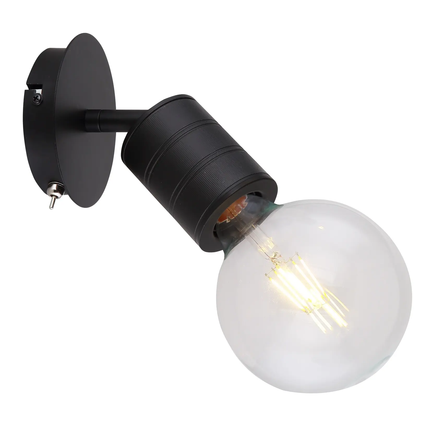 spot lampa Globo Hermine 54030-1 crna