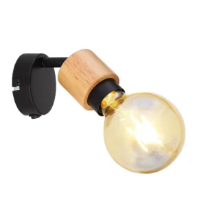 spot lampa Globo Jorna 54031-1 crna drvo