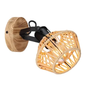 spot lampa Globo Valli 54043-1 drvo crna