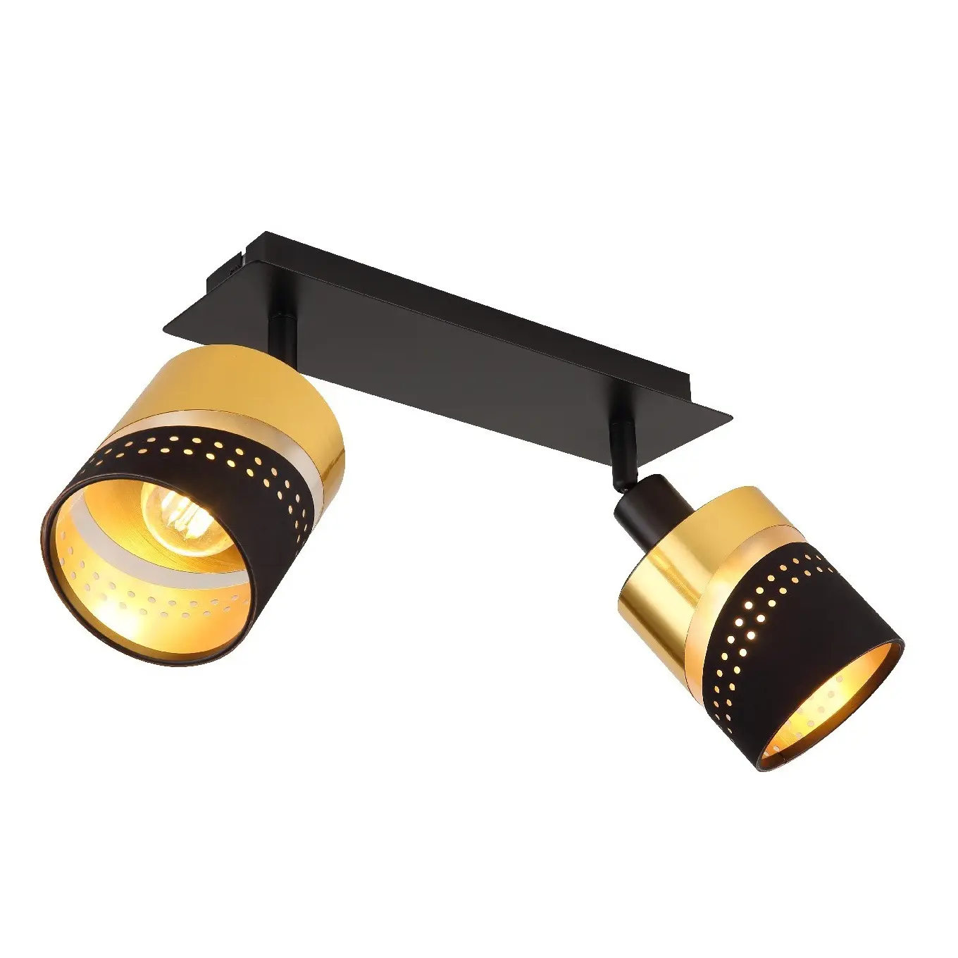 spot lampa Globo Or 54046-2 crna zlatna