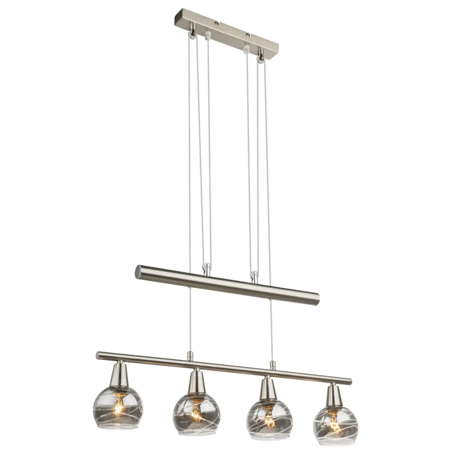 visilica globo Roman 54348-4Z metal nikl
