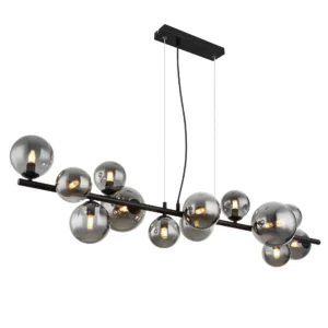 luster globo Riha 56133-13H staklo crna