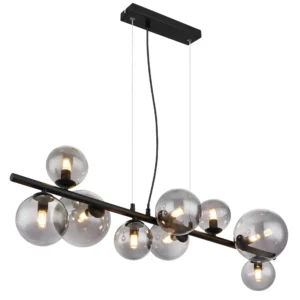 luster globo Riha 56133-9H staklo crna
