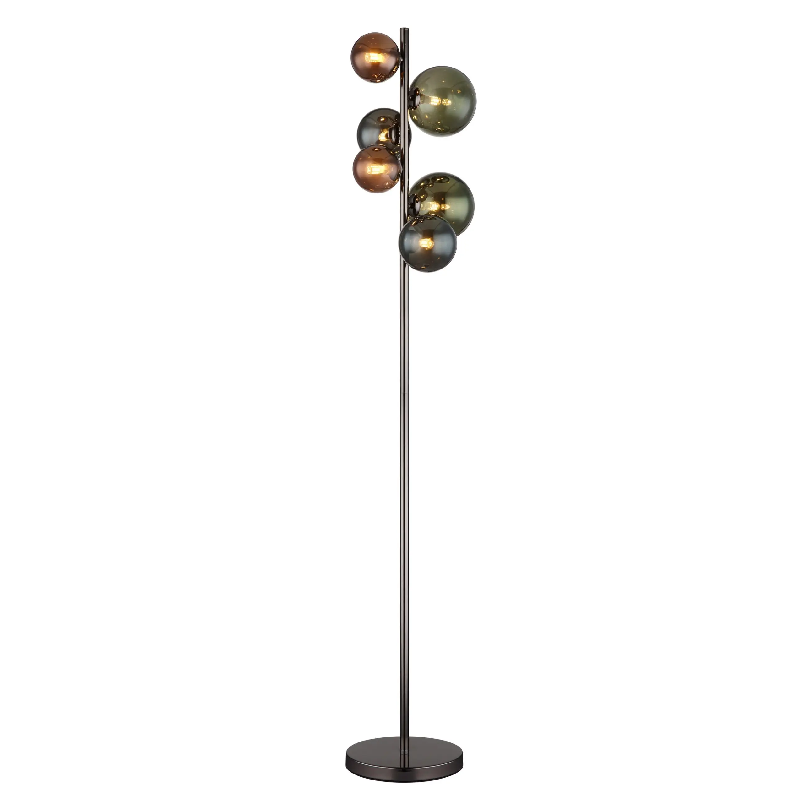 podna lampa Globo Riha 56142-6S siva