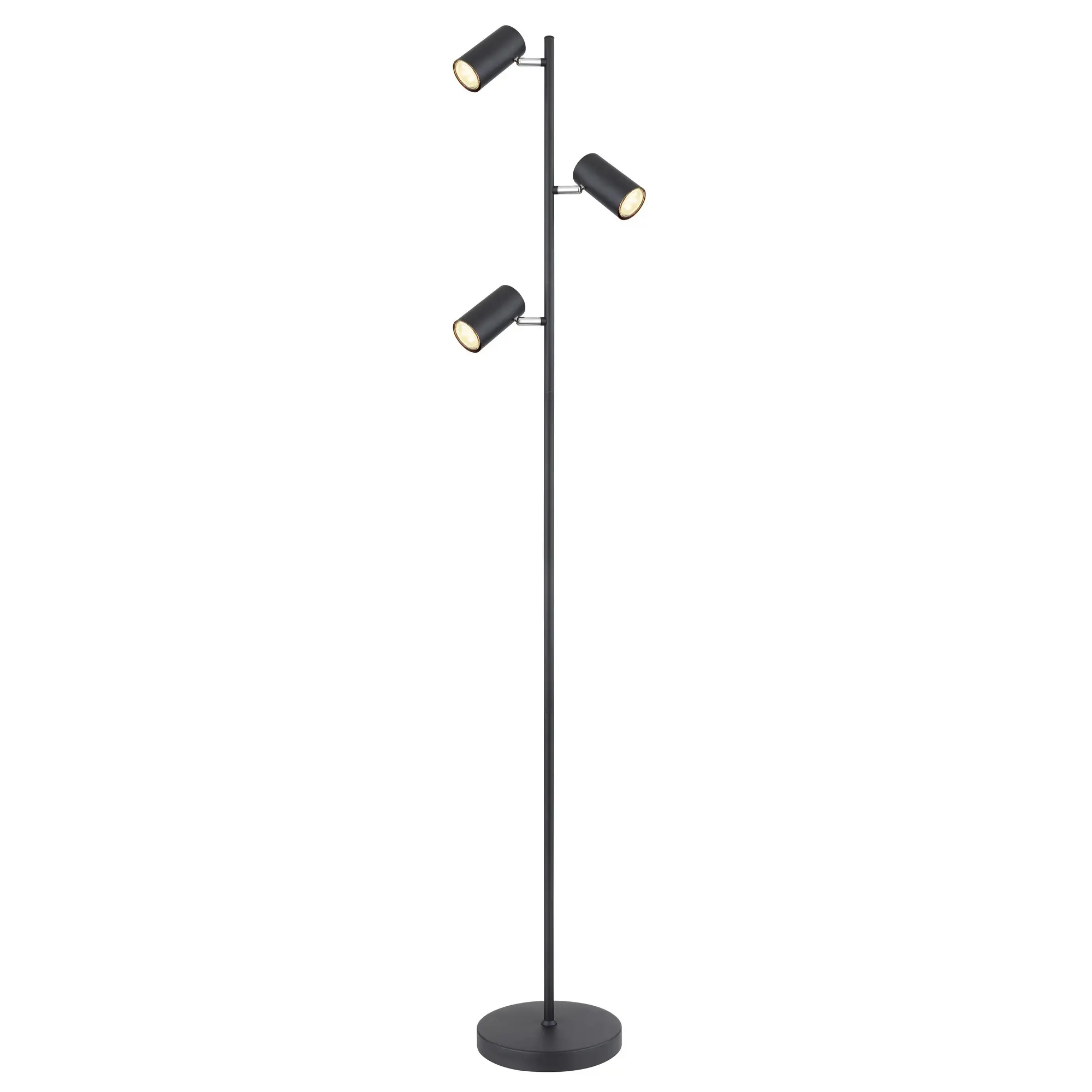 podna lampa Globo Robby 57910SB crna