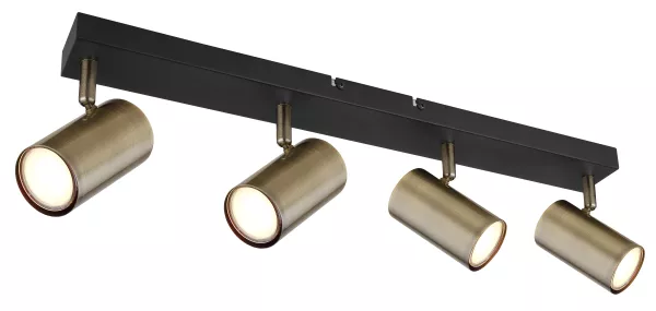 spot lampa Globo Robby 57911-4M crna mesing