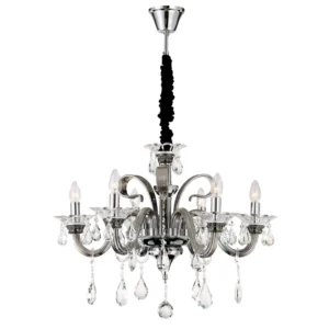 luster globo Dunja 64104-6 kristali hrom