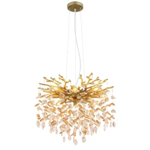 luster globo Queena 64138H1G kristali zlatna