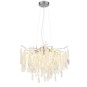 luster globo Kinga 64141H kristali srebrna