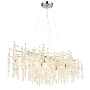luster globo Kinga 64141H1 kristali srebrna