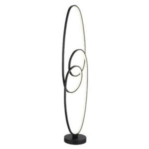 podna lampa Globo Spira 67177-36S crna