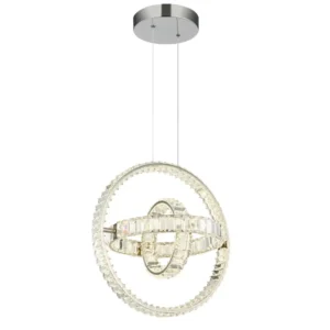 visilica globo Neil 67339-115C kristali hrom