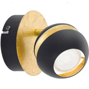 spot lampa Nocito crna-zlatna