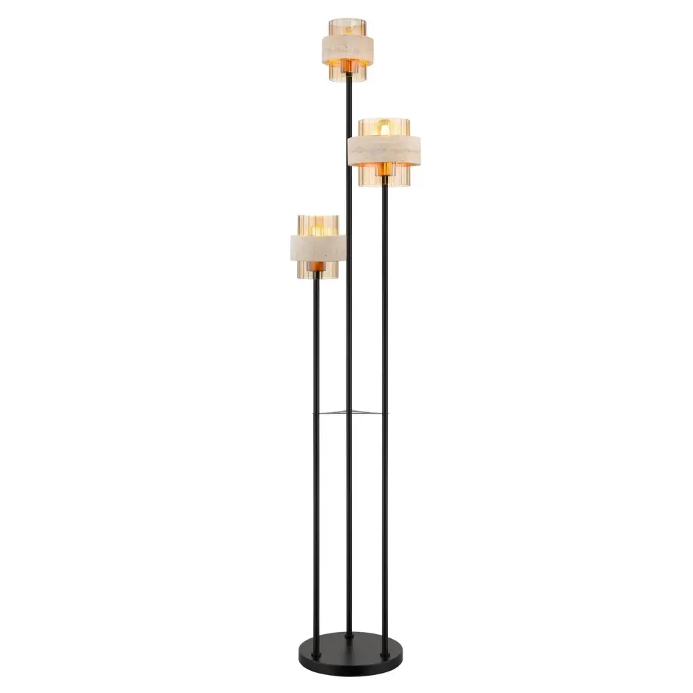 podna lampa Globo Daren 16090-3S metal ćilibar