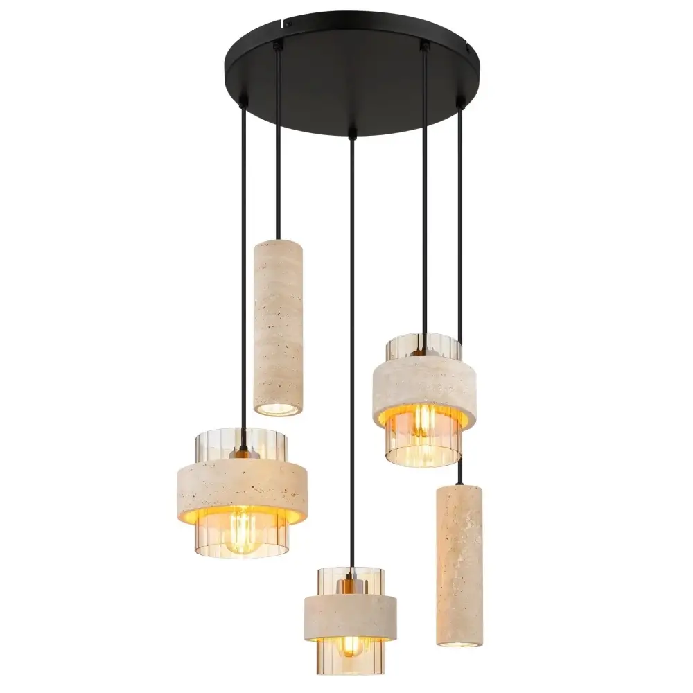 visilica Globo Daren 16090-5H metal ćilibar