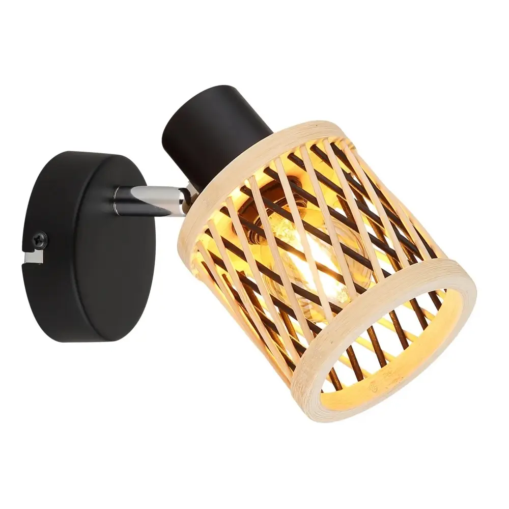 spot lampa Globo Mali 81050108 crna drvo