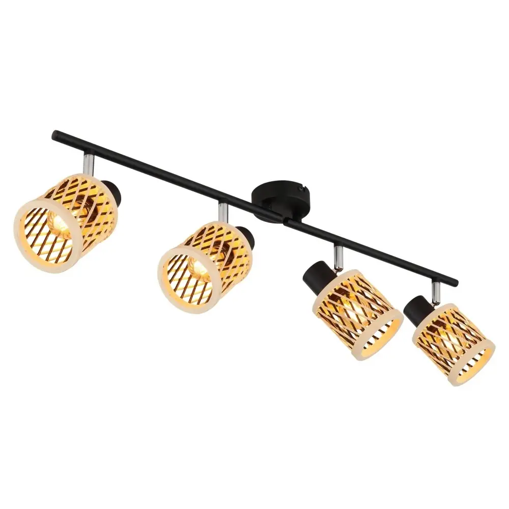 spot lampa Globo Mali 81050408 crna drvo