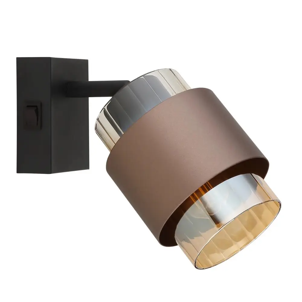 Globo Milley 15560-1C | Spot lampa | bronzana-crna | E27 - Slika 2