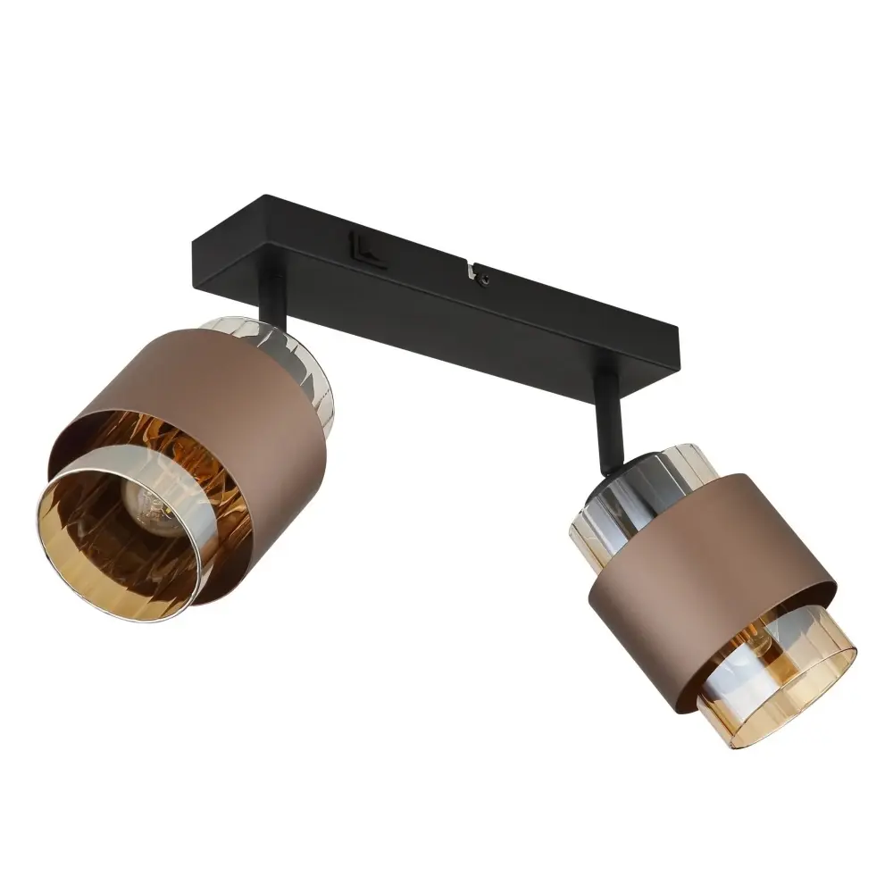 Globo Milley 15560-2C | Spot lampa | bronzana-crna | 2xE27 - Slika 2
