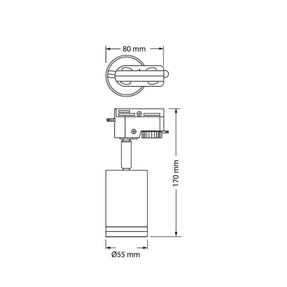 Osram Pulse 42372 | Šinski reflektor | crna | GU10 - Slika 2