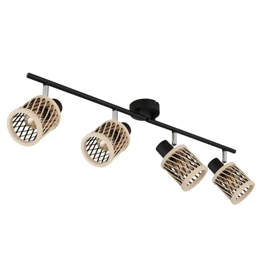 Globo Mali 81050408 | Spot lampa | drvo-crna | 4xE14 - Slika 2