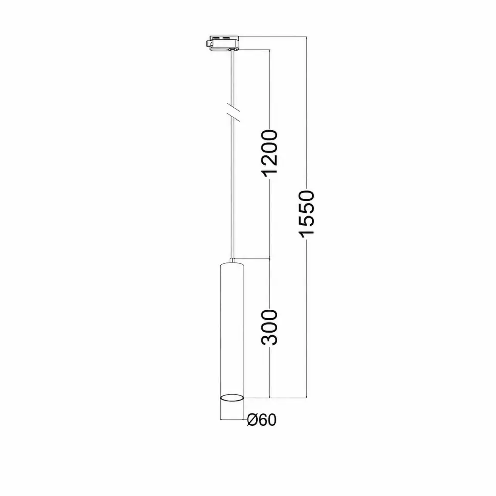 Mitea M205020-B | Šinska visilica | crna | GU10 - Slika 2