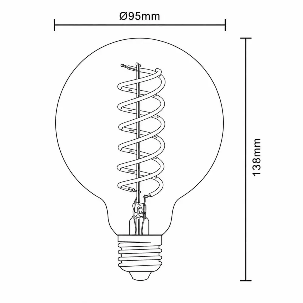 Globo Duban 11406FS | Filament sijalica | E27 | 8,5W | 2000K - Slika 3