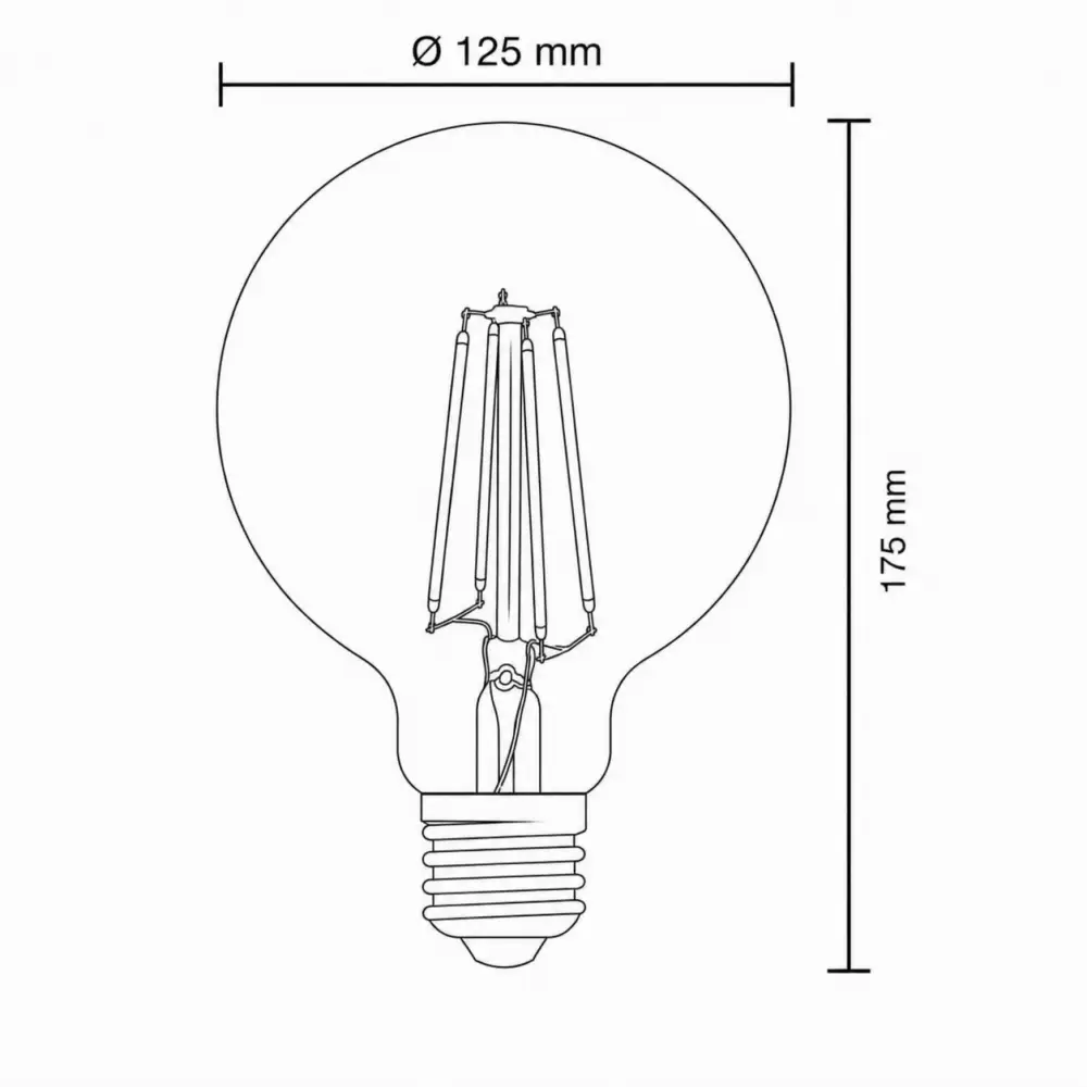 Globo 11527 | Filament sijalica | E27 | 7W | 2700K - Slika 3