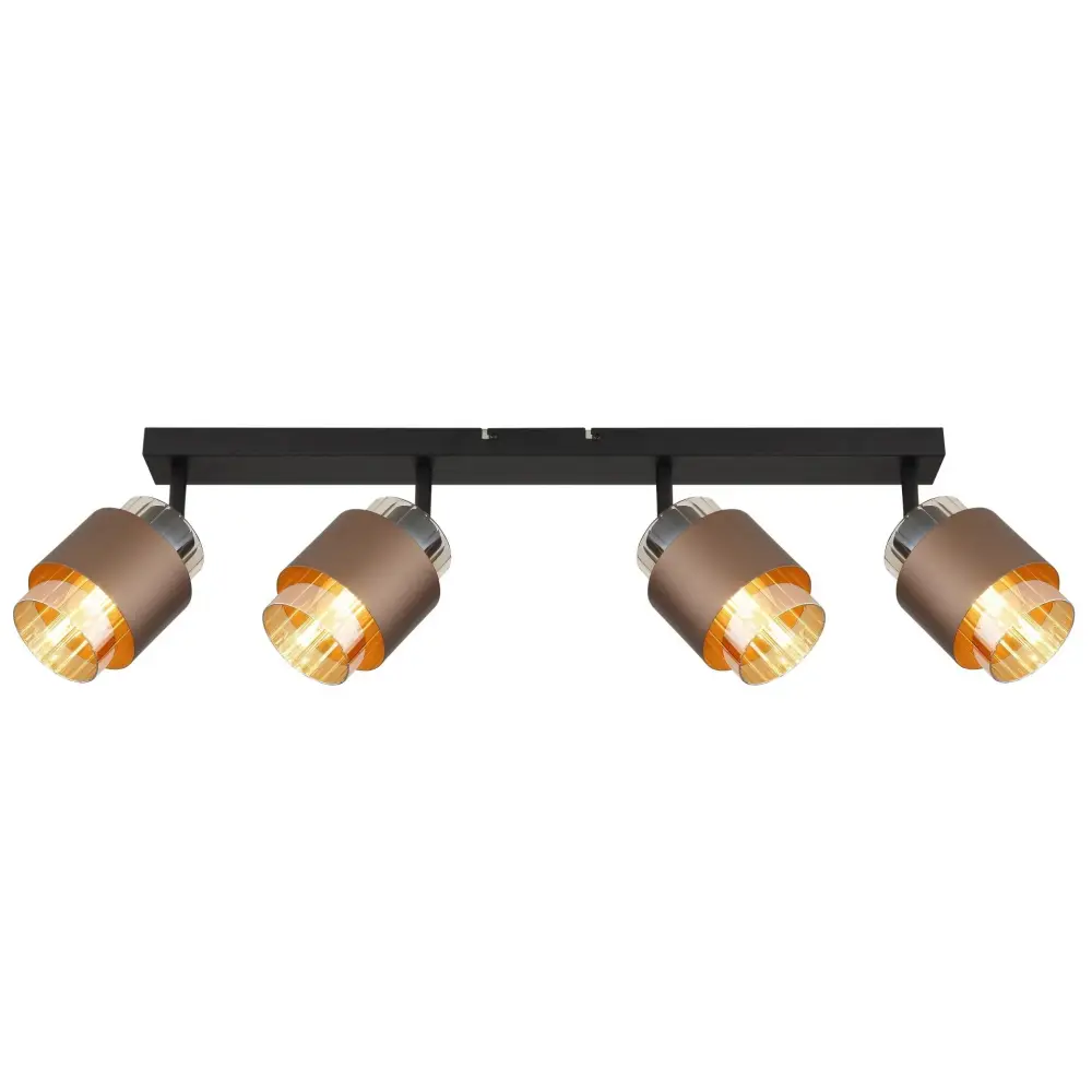 Globo Milley 15560-4C | Spot lampa | bronzana-crna | 4xE27 - Slika 3