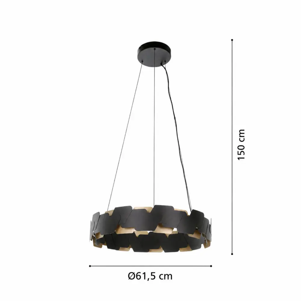 Altagracia 390031 | Visilica | crna-zlatna | LED - Slika 3
