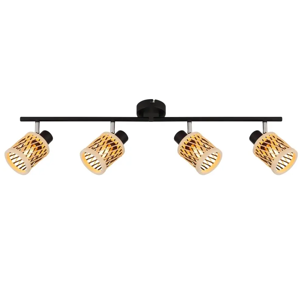 Globo Mali 81050408 | Spot lampa | drvo-crna | 4xE14 - Slika 3