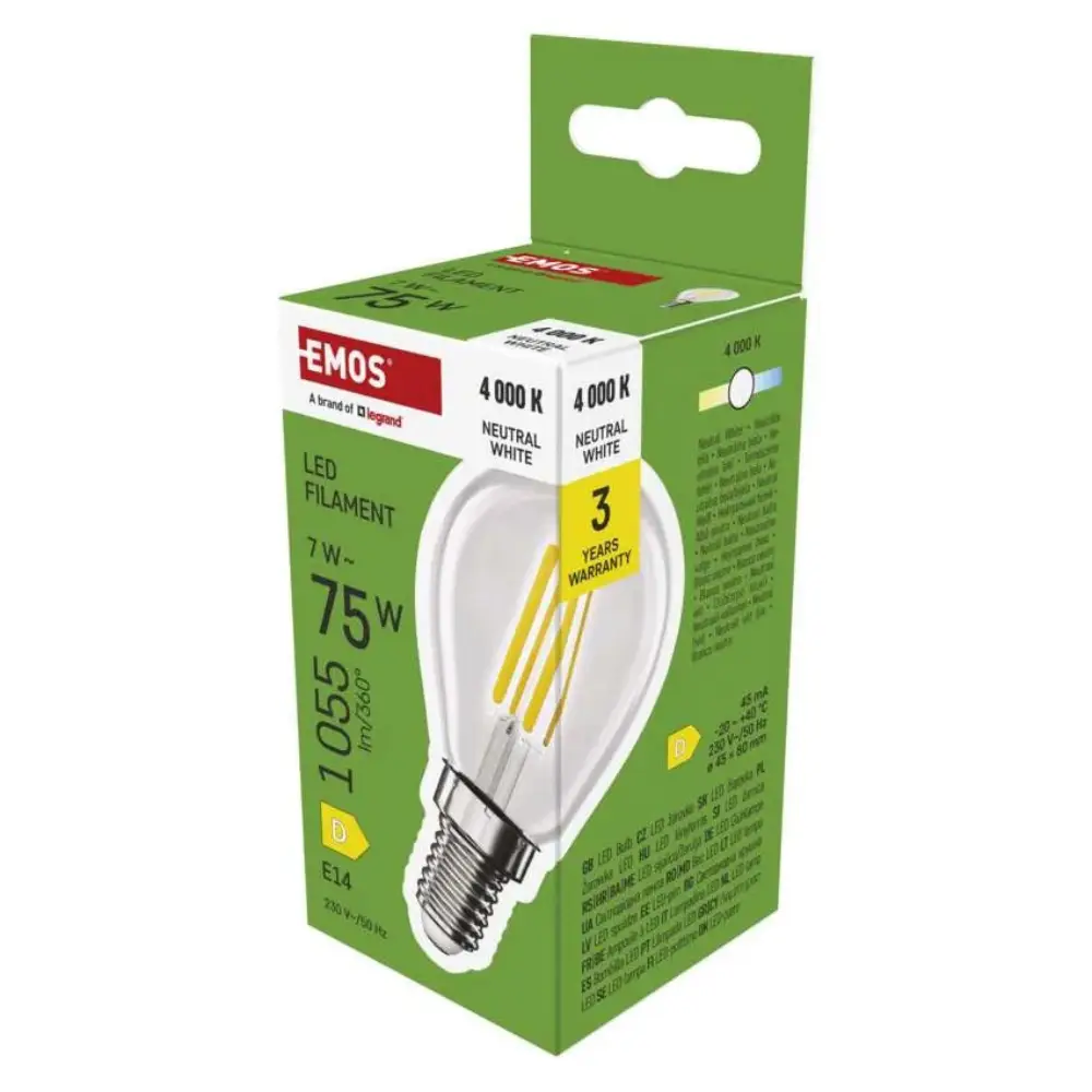 Emos ZF1D53 | Filament sijalica | E14 | 7W | 4000K - Slika 3