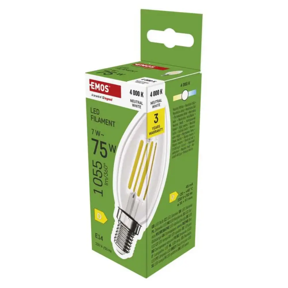 Emos ZF3D53 | Filament sijalica | E14 | 7W | 4000K - Slika 3