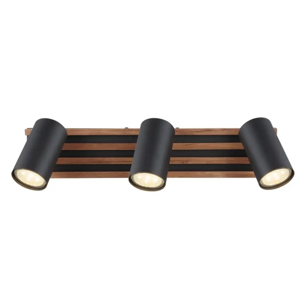 Globo Kayden 57909-3 | Spot lampa | drvo-crna | 3xGU10 - Slika 4