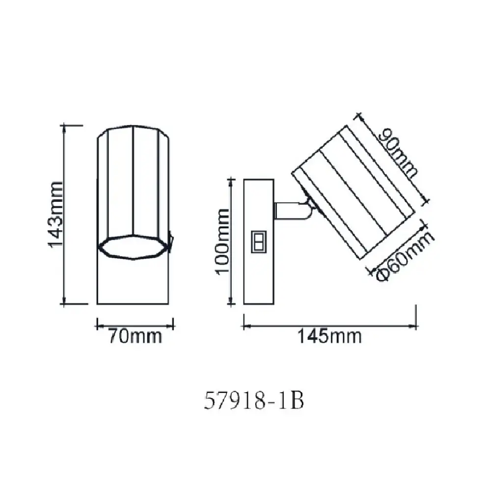Globo James 57918-1B | Spot lampa | crna | GU10 - Slika 4