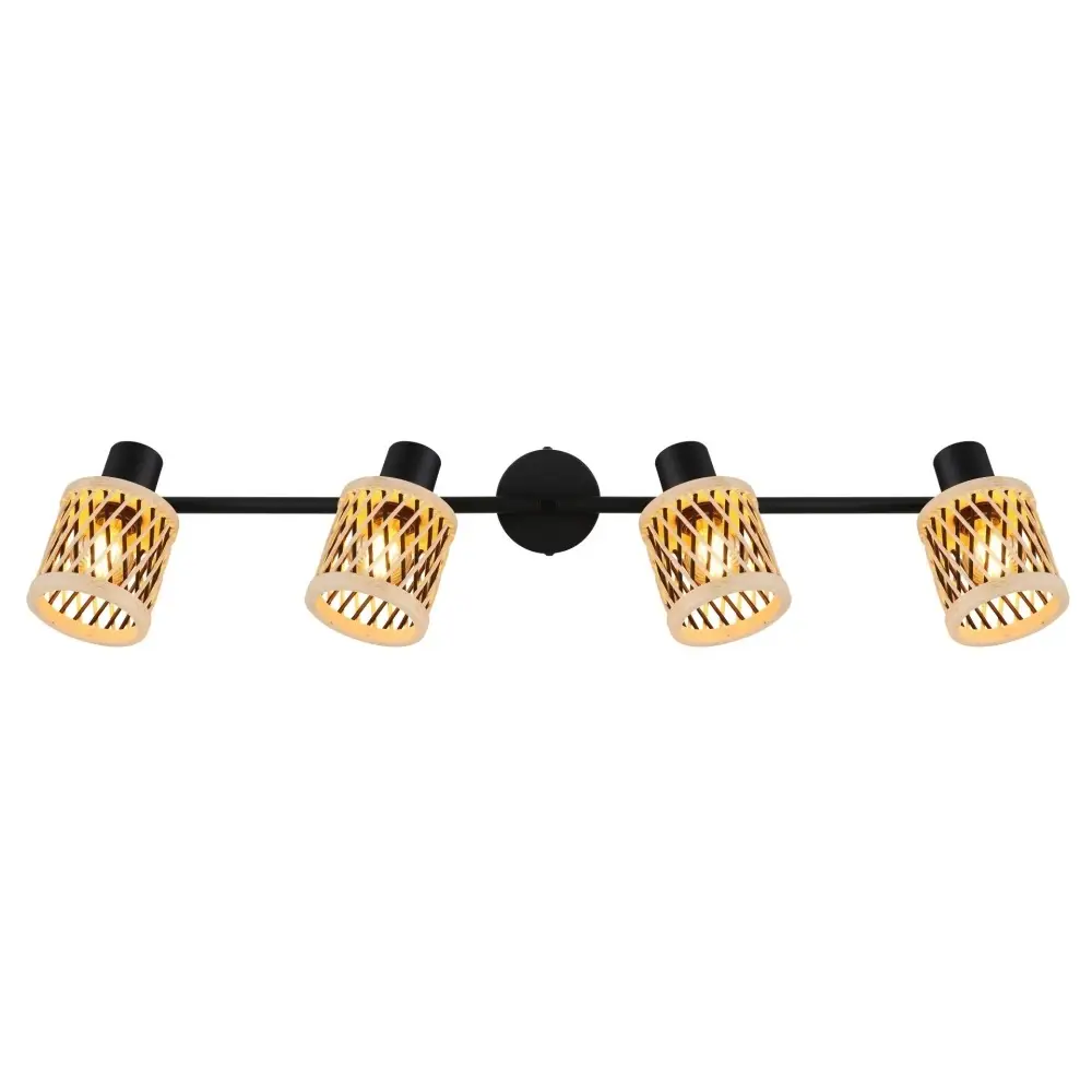 Globo Mali 81050408 | Spot lampa | drvo-crna | 4xE14 - Slika 4