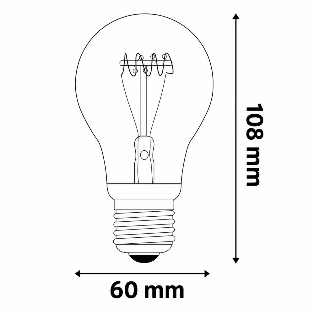 Avide ABLSFG27EW | Filament sijalica | E27 | 4,5W | 2700K - Slika 4