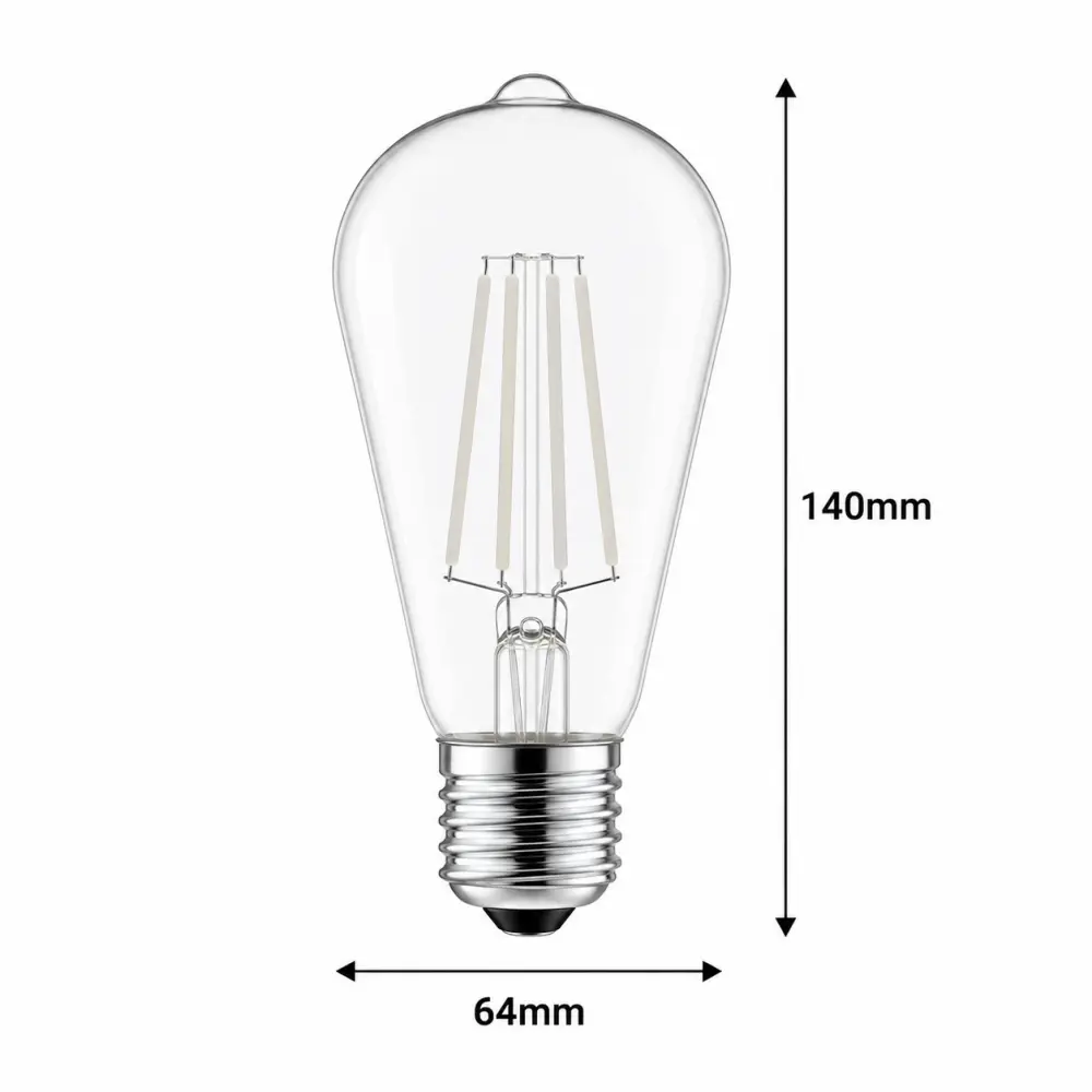 Avide AWLFST64WW | Filament sijalica | E27 | 8,5W | 2700K - Slika 4