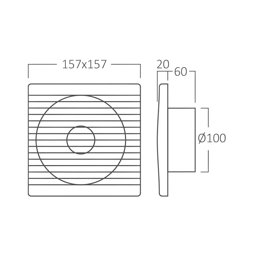 Braytron BZ01-00010 | Kupatilski ventilator | bela | Ø100 - Slika 4
