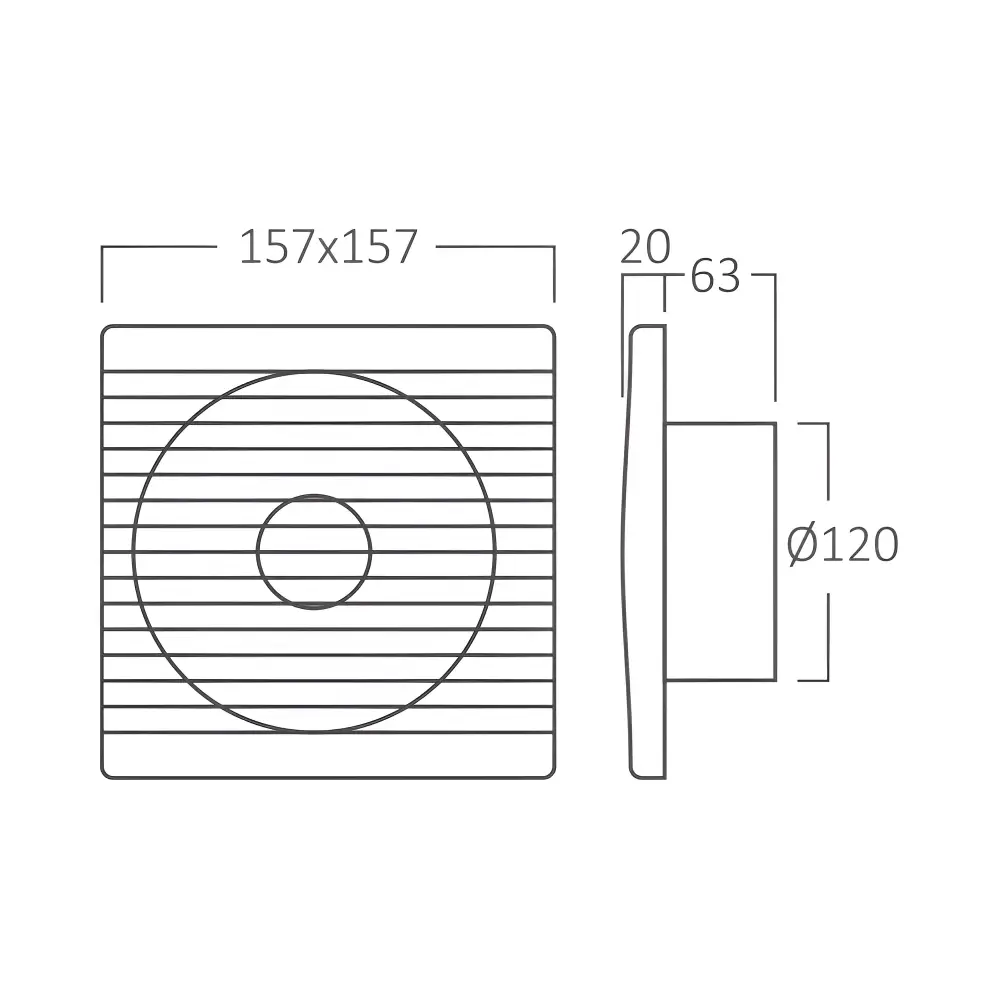 Braytron BZ01-00020 | Kupatilski ventilator | bela | Ø120 - Slika 4