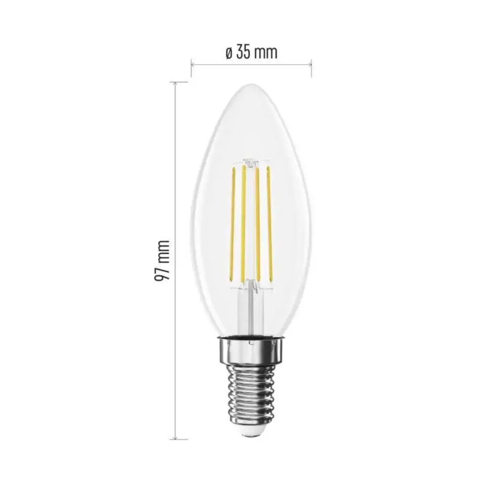 Emos ZF3D42 | Filament sijalica | E14 | 5,9W | 2700K - Slika 4
