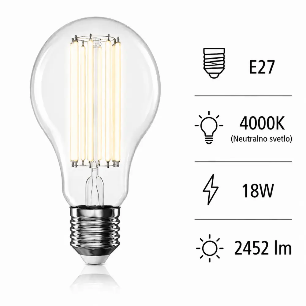 Emos ZF5D83 | Filament sijalica | E27 | 18W | 4000K - Slika 5