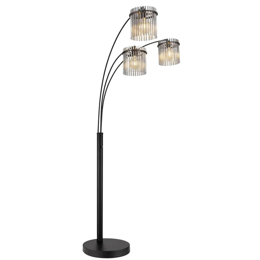 1. podna lampa Globo Gorley 15698-3S crna
