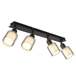 1. spot lampa Globo Villegas 54456-4 crna