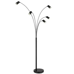 1. podna lampa Globo Robby 57910-5S crna