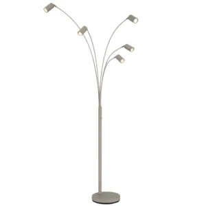 1. podna lampa Globo Robby 57910-5SSA siva